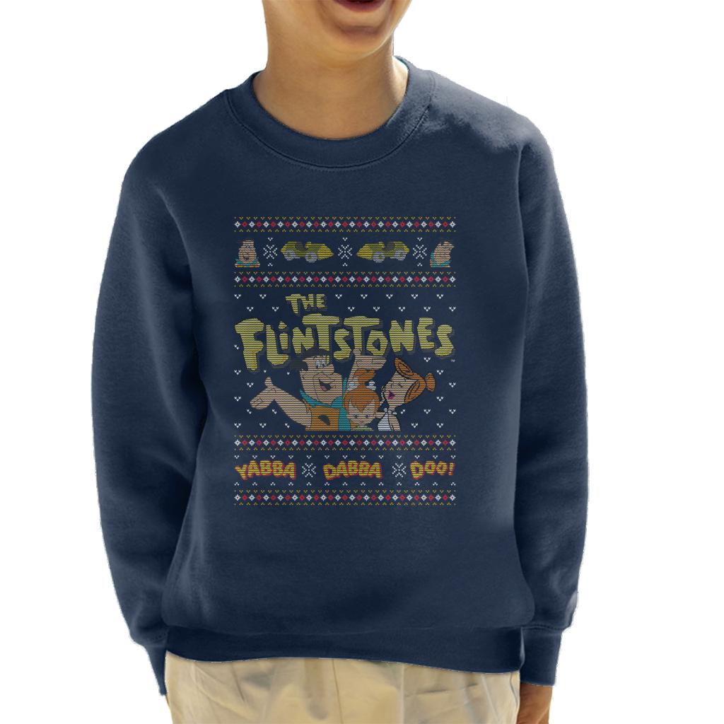 The Flintstones Christmas Yabba Dabba Doo Kid's Sweatshirt-ALL + EVERY