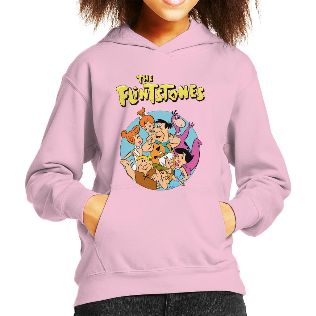 The Flintstones Characters Together Kid's Hooded Sweatshirt-ALL + EVERY