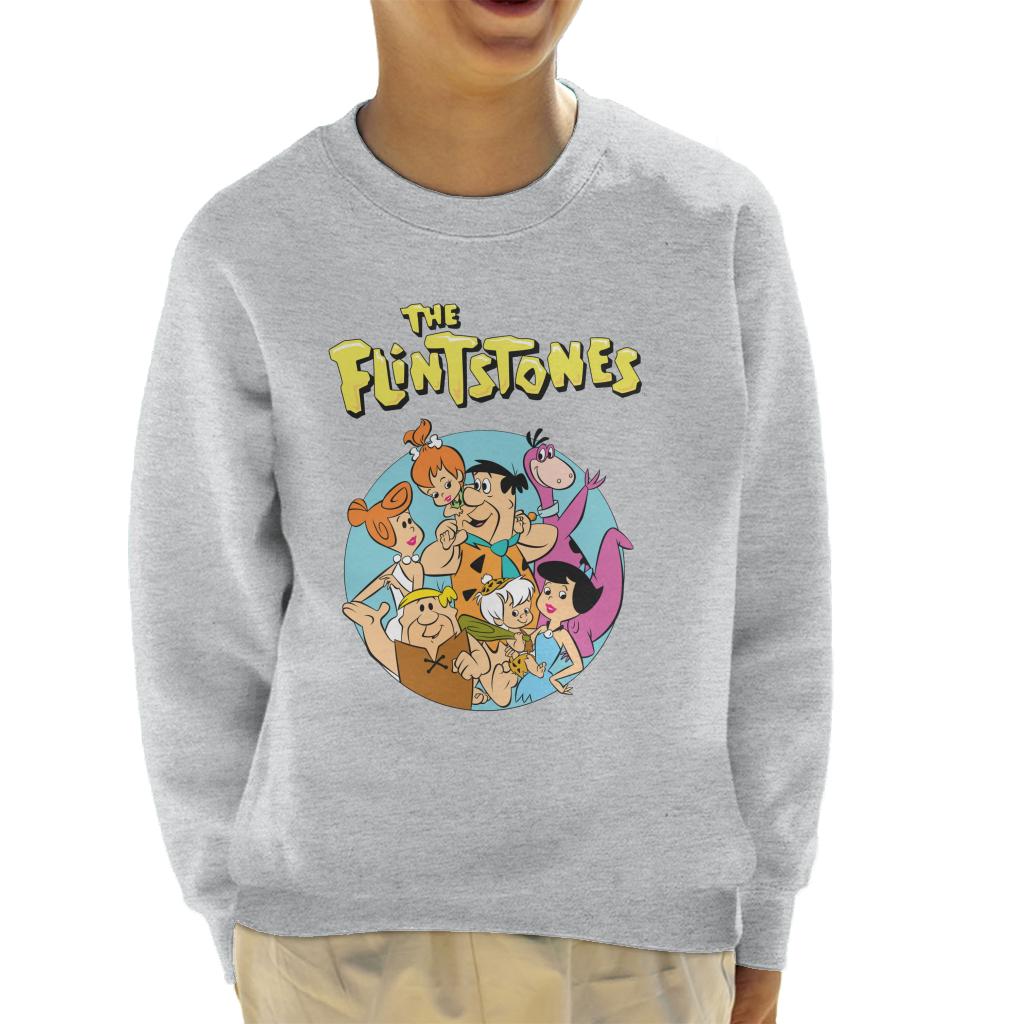 The Flintstones Characters Together Kid's Sweatshirt-ALL + EVERY