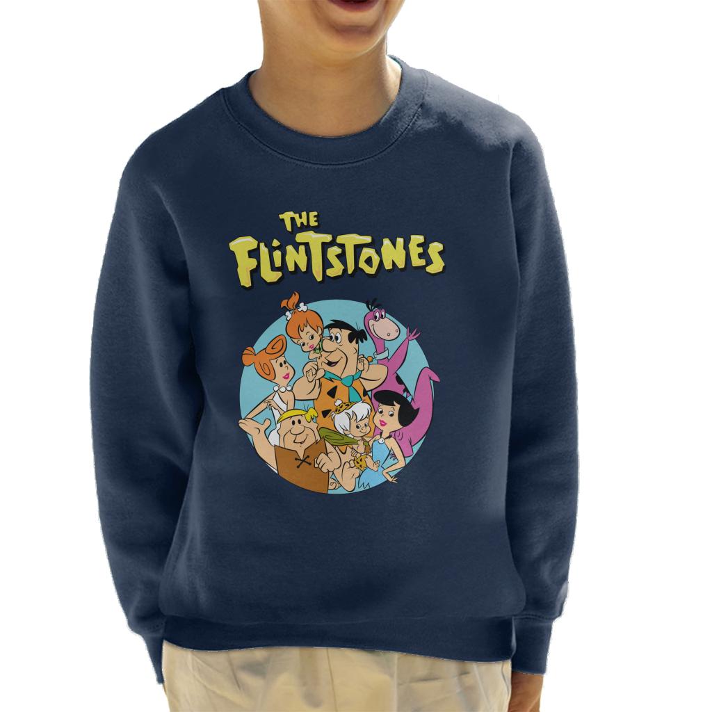 The Flintstones Characters Together Kid's Sweatshirt-ALL + EVERY