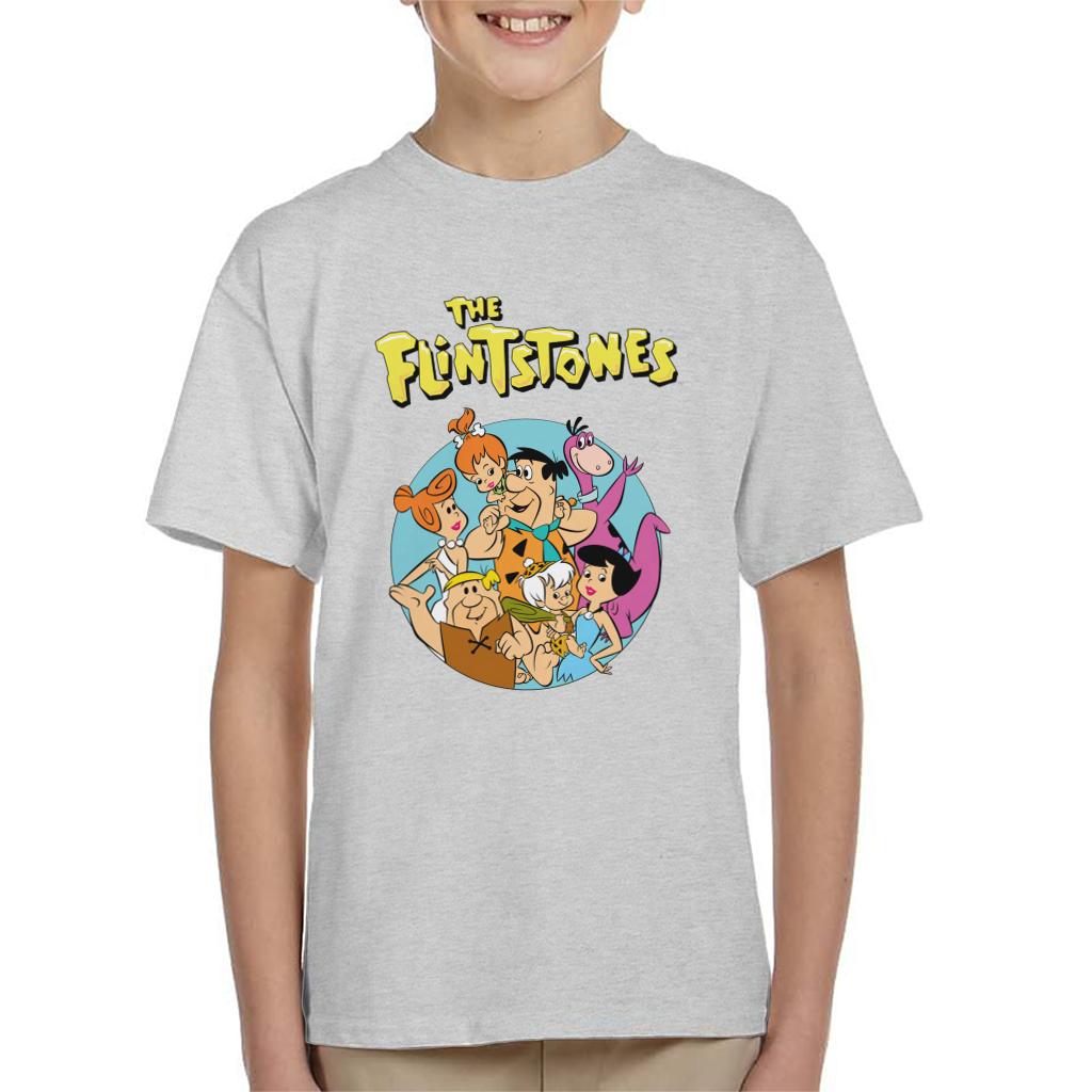 The Flintstones Characters Together Kid's T-Shirt-ALL + EVERY