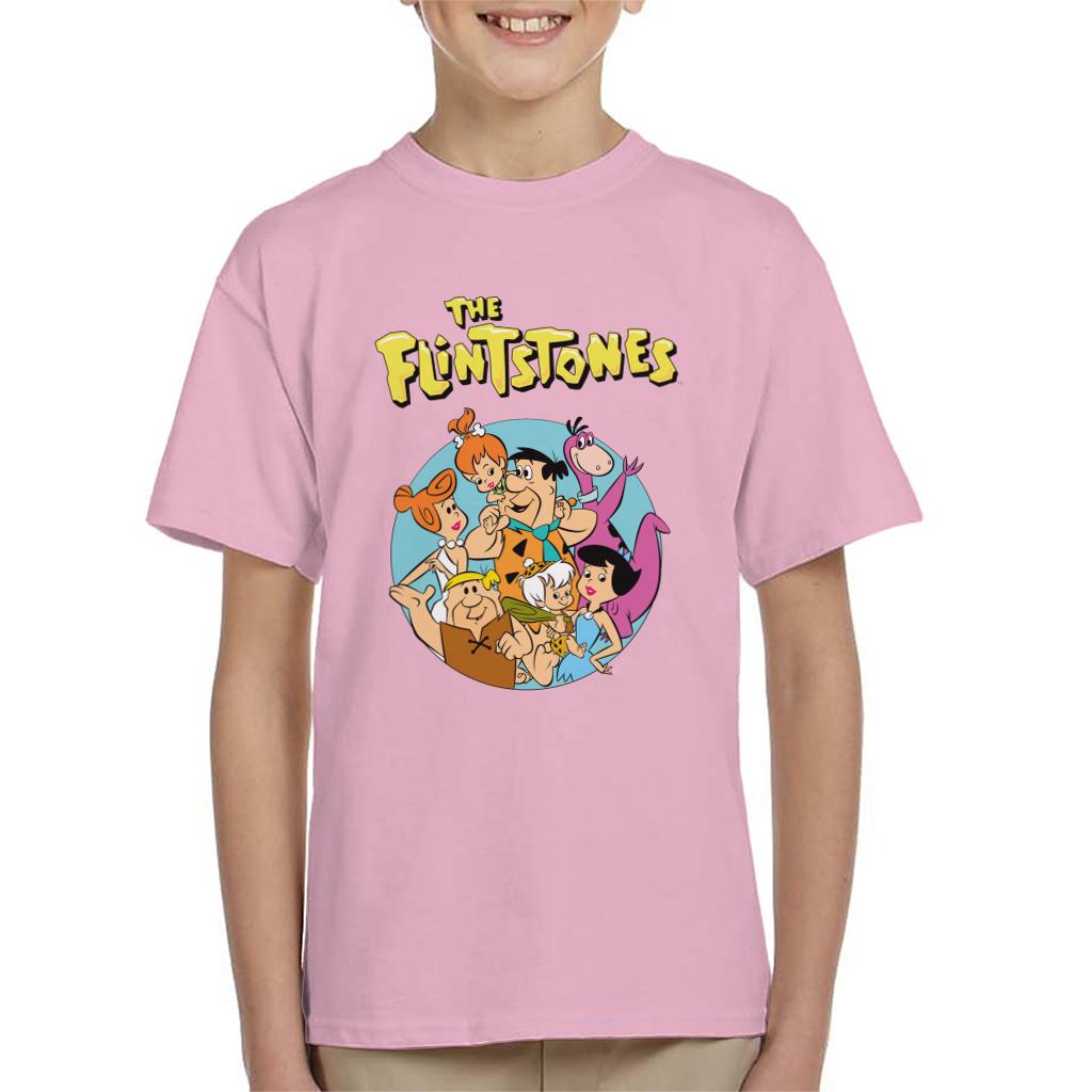 The Flintstones Characters Together Kid's T-Shirt-ALL + EVERY