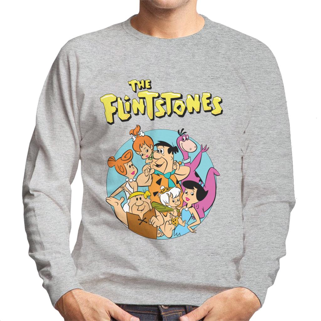 The Flintstones Characters Together Men's Sweatshirt-ALL + EVERY