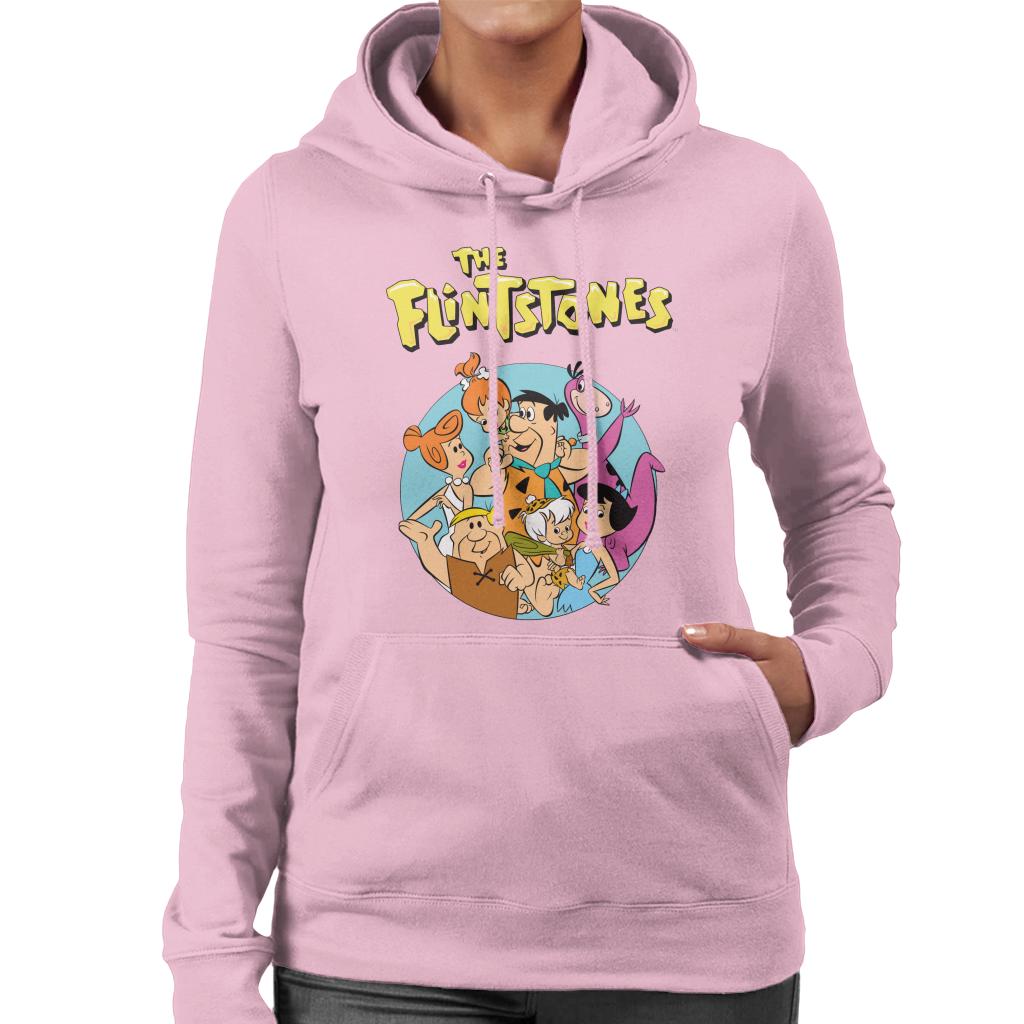 The Flintstones Characters Together Women's Hooded Sweatshirt-ALL + EVERY