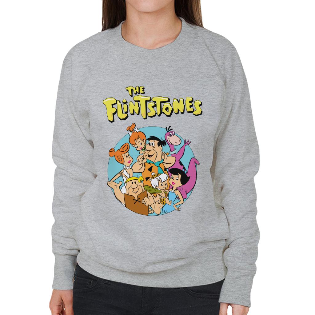 The Flintstones Characters Together Women's Sweatshirt-ALL + EVERY