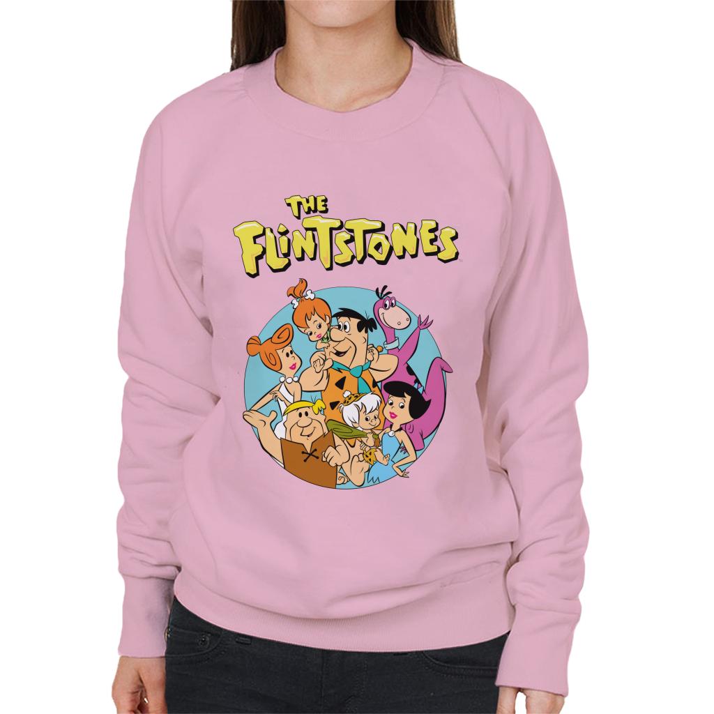 The Flintstones Characters Together Women's Sweatshirt-ALL + EVERY