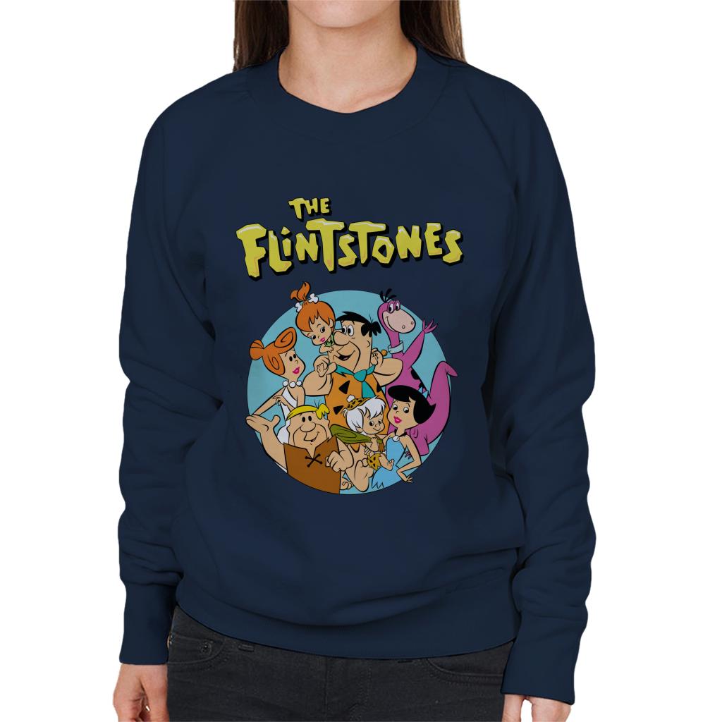 The Flintstones Characters Together Women's Sweatshirt-ALL + EVERY