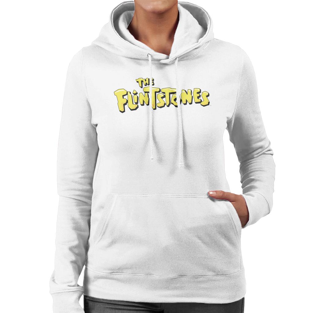 The Flintstones Classic Logo Women's Hooded Sweatshirt-ALL + EVERY