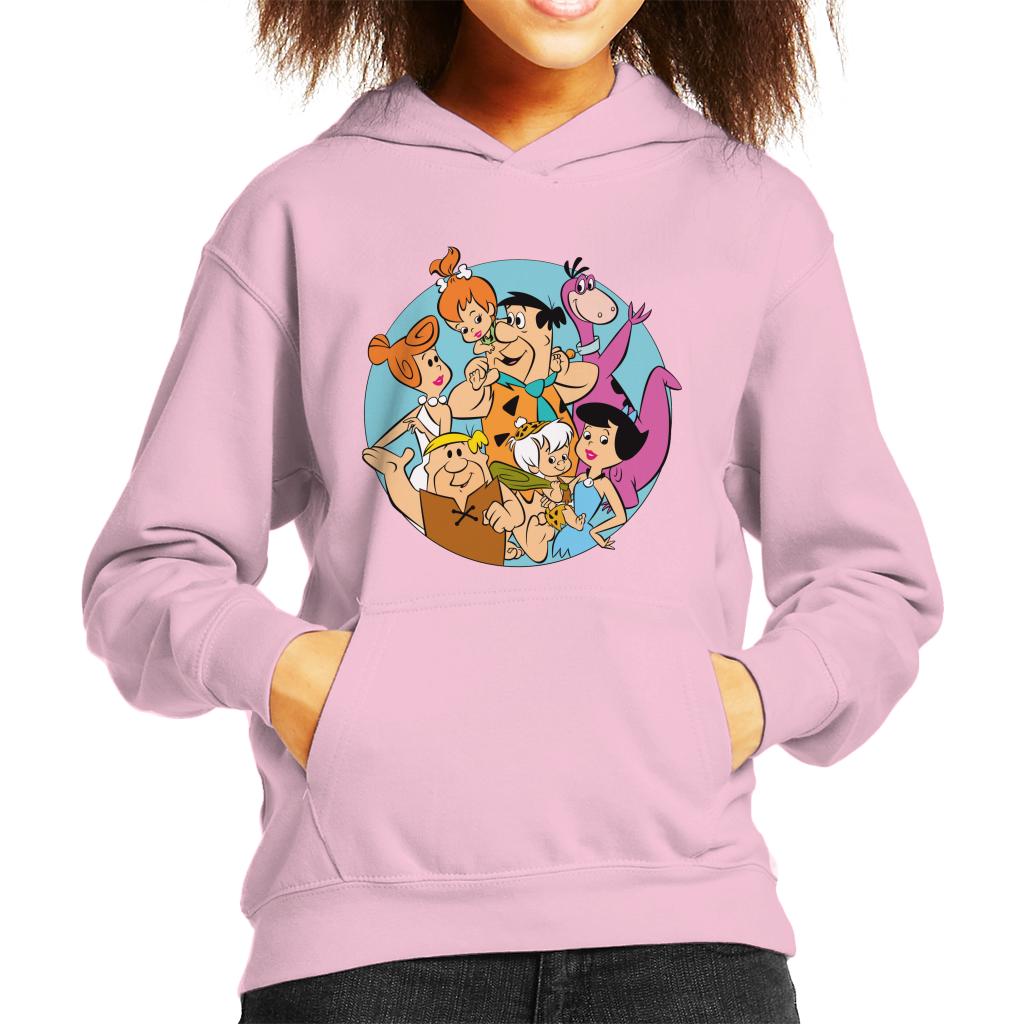 The Flintstones Family Portrait Kid's Hooded Sweatshirt-ALL + EVERY