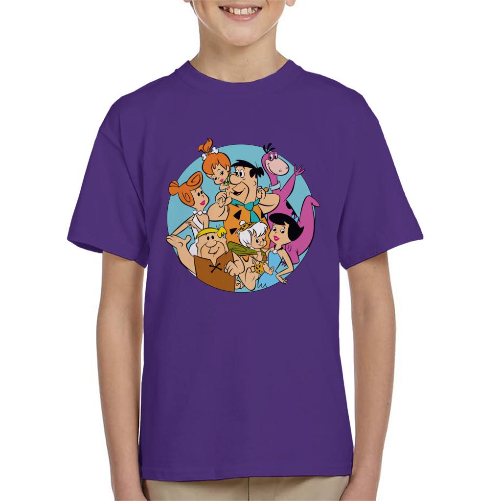 The Flintstones Family Portrait Kid's T-Shirt-ALL + EVERY