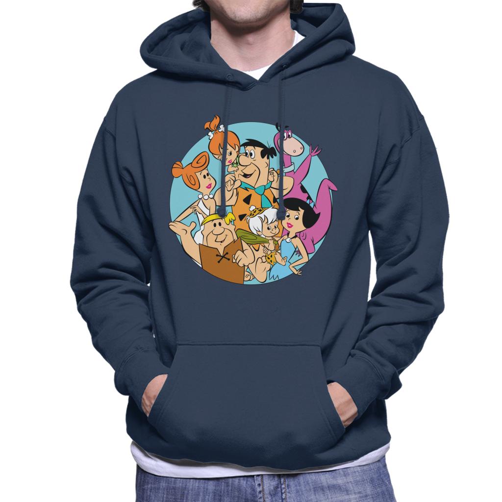 The Flintstones Family Portrait Men's Hooded Sweatshirt-ALL + EVERY