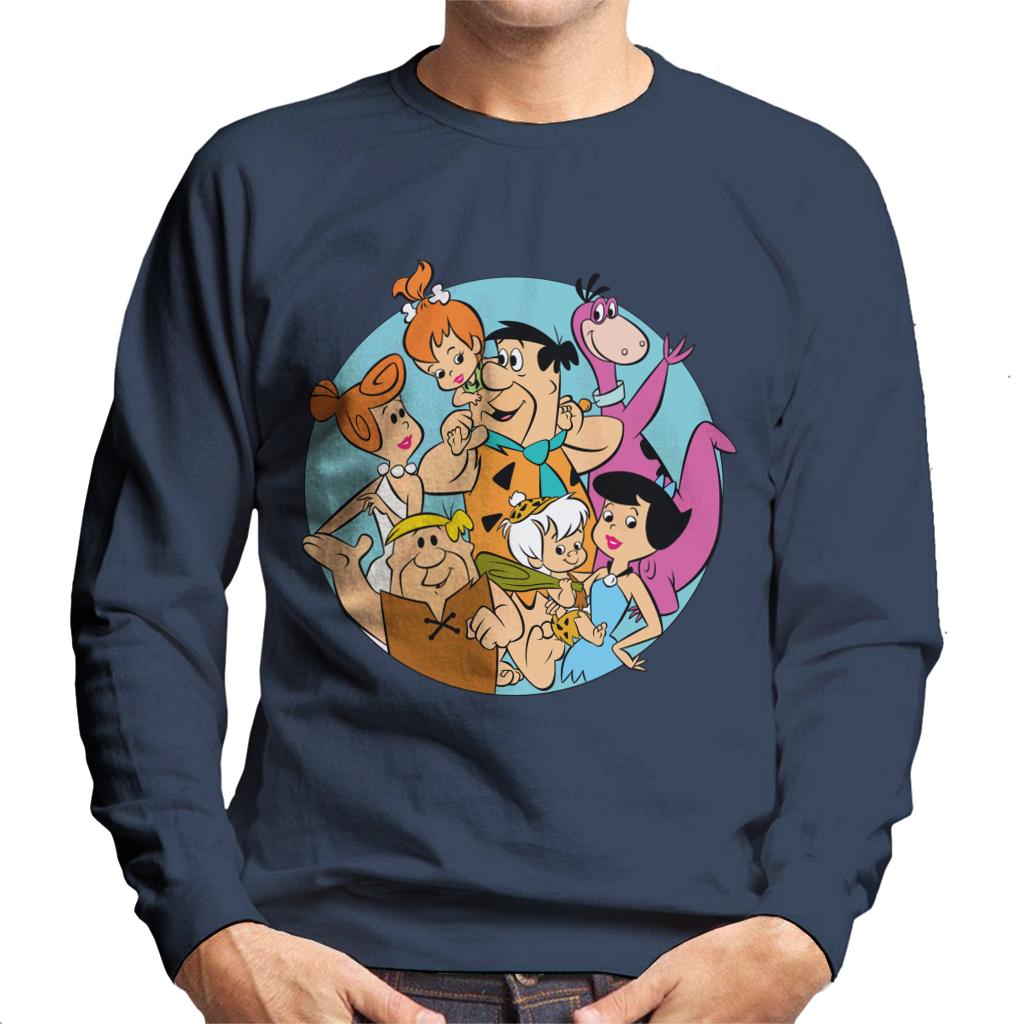 The Flintstones Family Portrait Men's Sweatshirt-ALL + EVERY