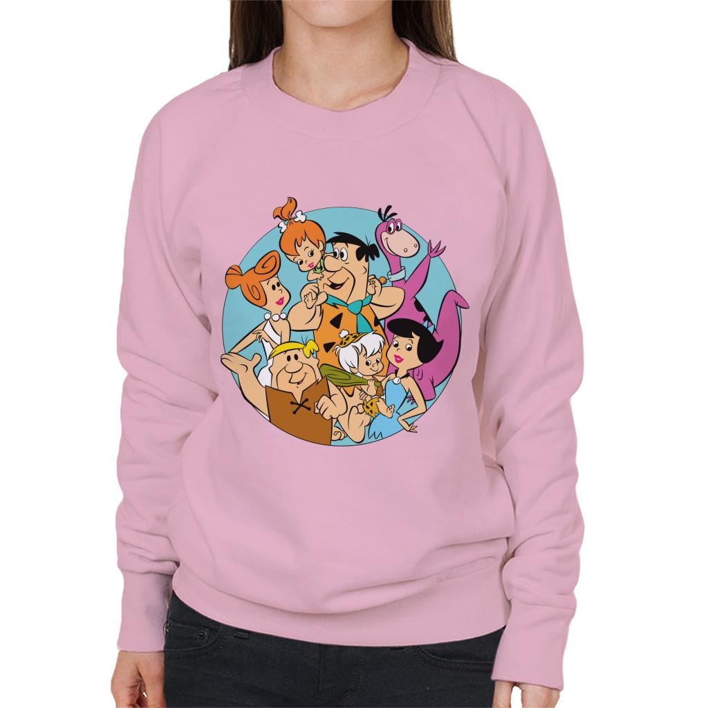 The Flintstones Family Portrait Women's Sweatshirt-ALL + EVERY