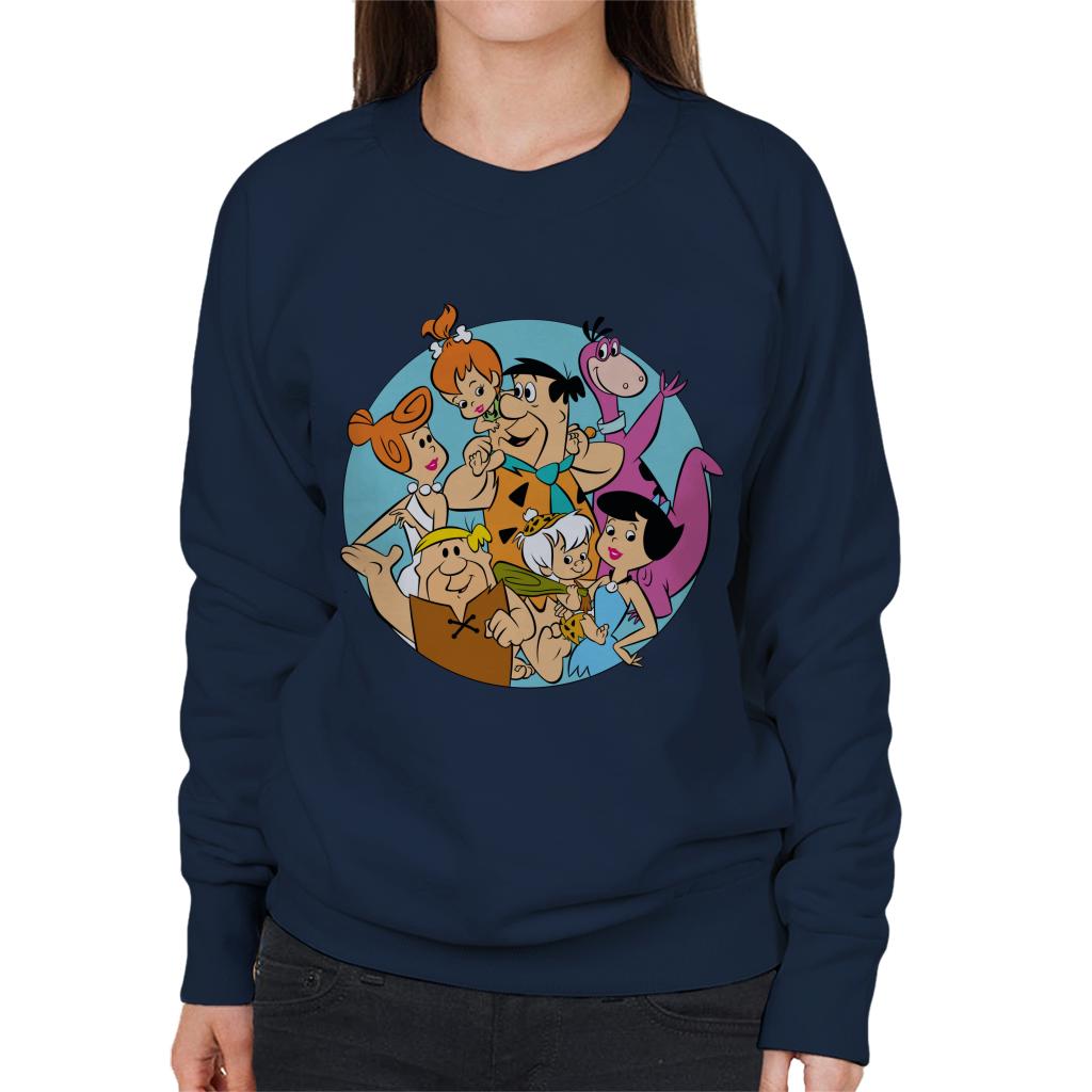 The Flintstones Family Portrait Women's Sweatshirt-ALL + EVERY