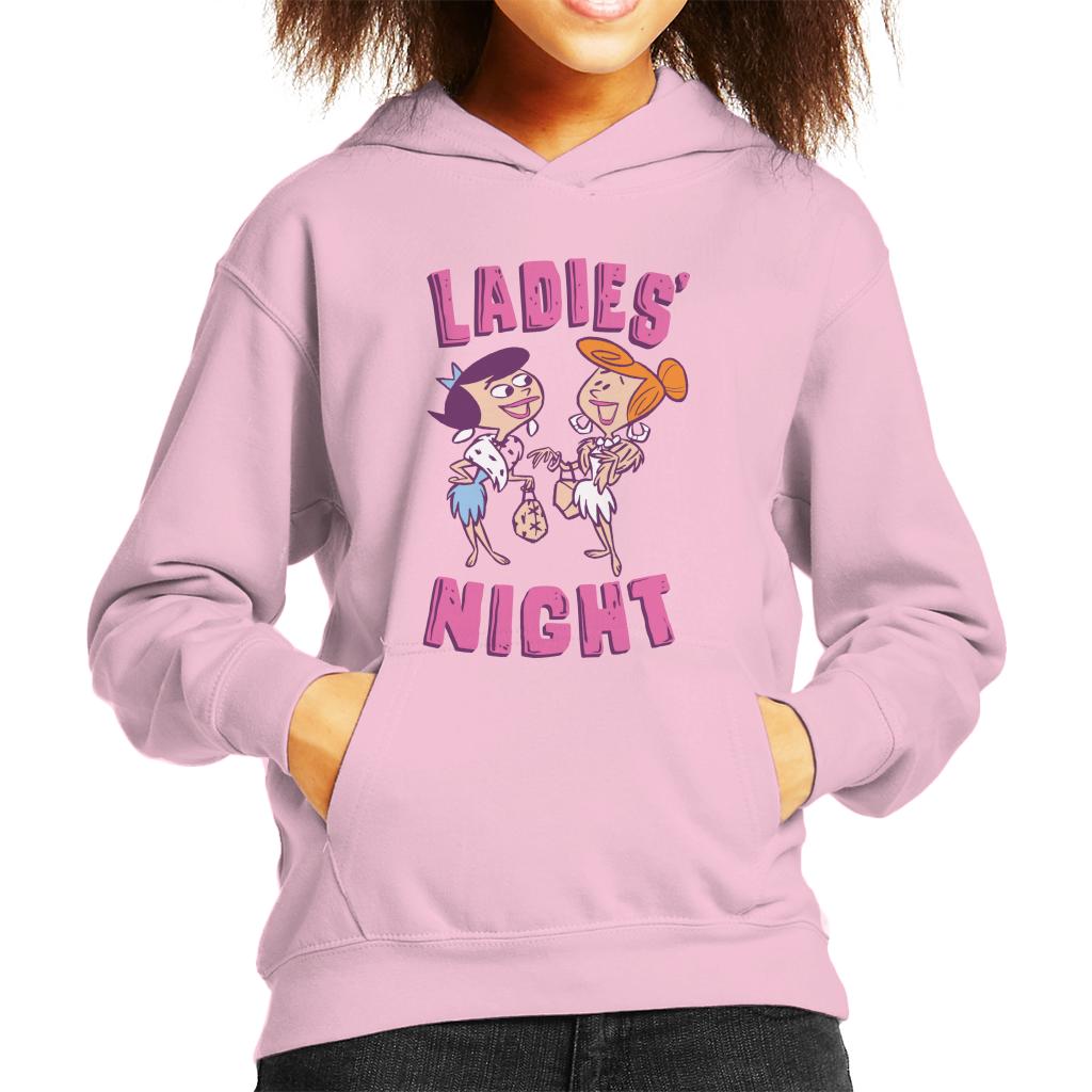 The Flintstones Betty And Wilma Ladies Night Kid's Hooded Sweatshirt-ALL + EVERY