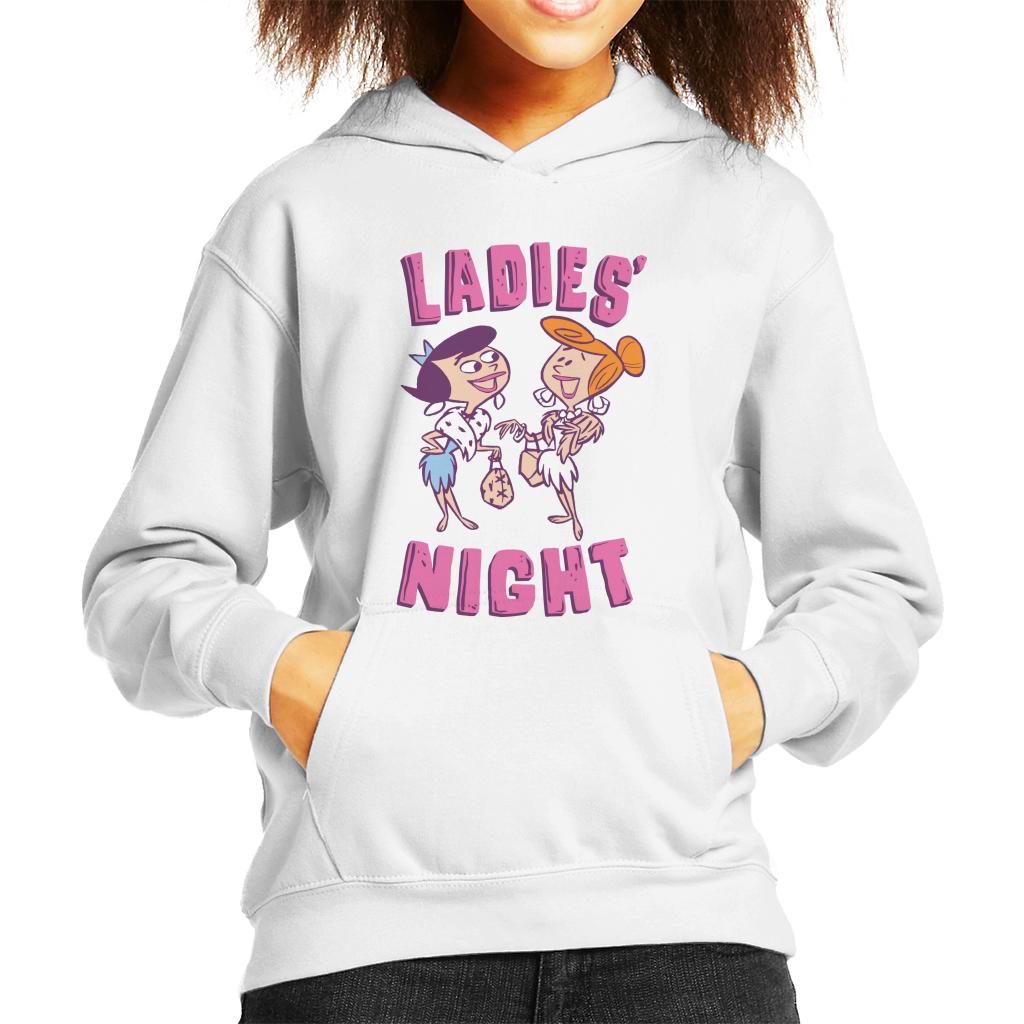 The Flintstones Betty And Wilma Ladies Night Kid's Hooded Sweatshirt-ALL + EVERY