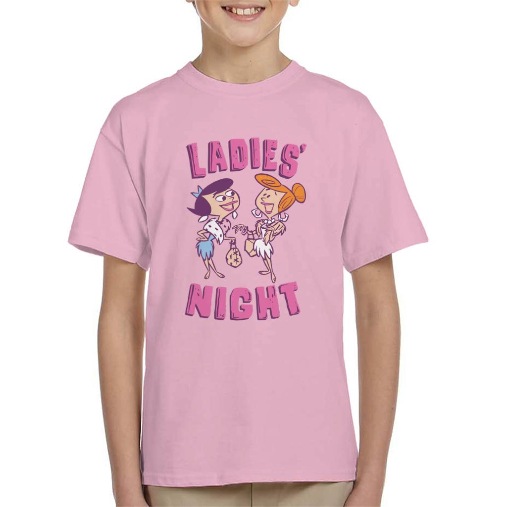 The Flintstones Betty And Wilma Ladies Night Kid's T-Shirt-ALL + EVERY