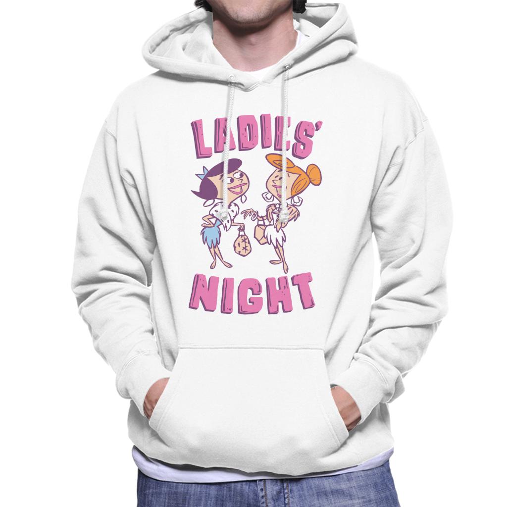 The Flintstones Betty And Wilma Ladies Night Men's Hooded Sweatshirt-ALL + EVERY