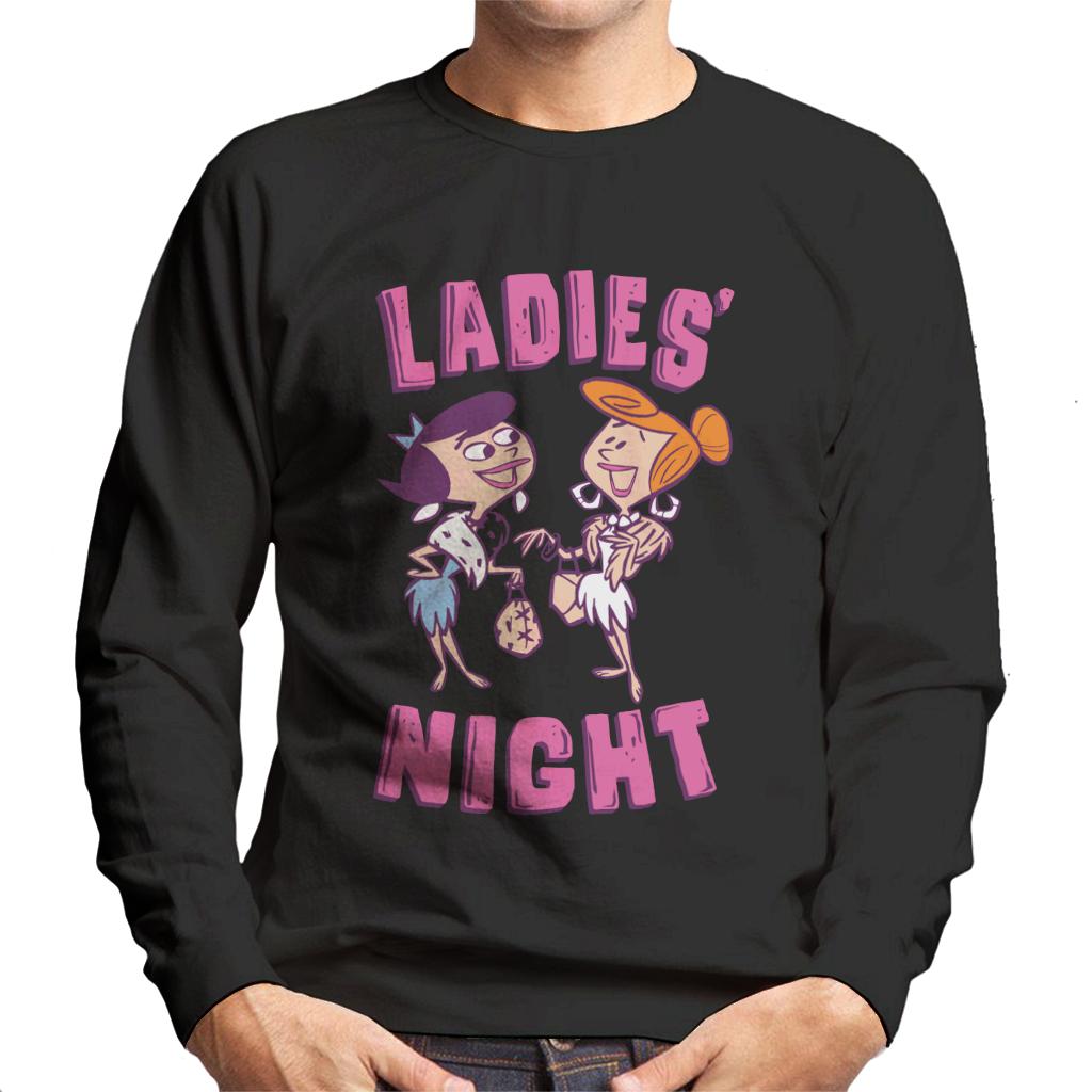 The Flintstones Betty And Wilma Ladies Night Men's Sweatshirt-ALL + EVERY