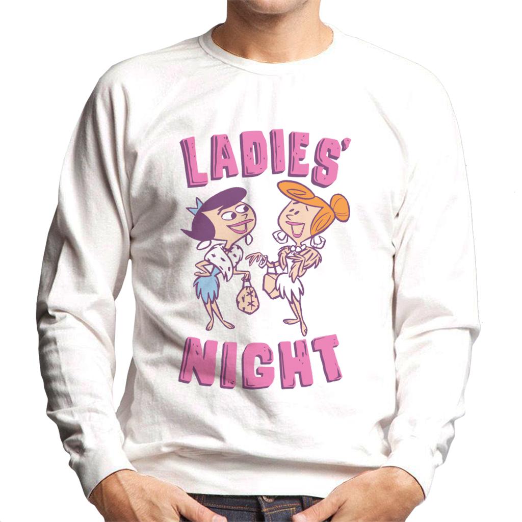 The Flintstones Betty And Wilma Ladies Night Men's Sweatshirt-ALL + EVERY