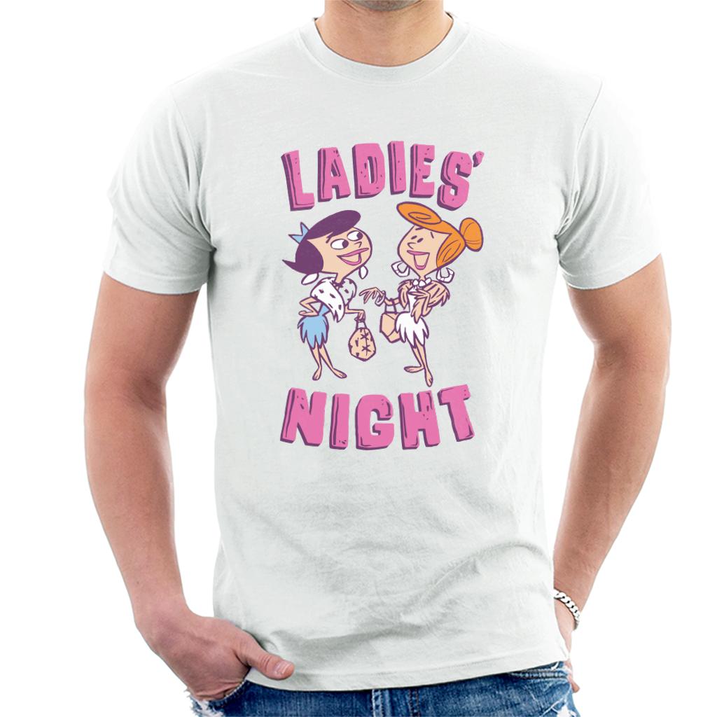 The Flintstones Betty And Wilma Ladies Night Men's T-Shirt-ALL + EVERY