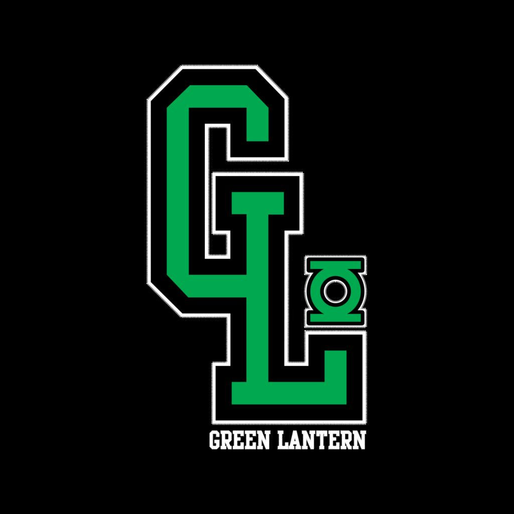 Green Lantern GL College Sports Initials Kid's Hooded Sweatshirt-ALL + EVERY