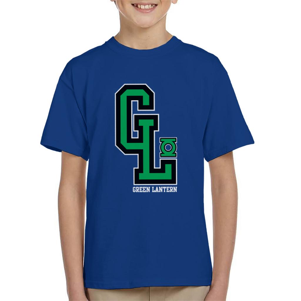 Green Lantern GL College Sports Initials Kid's T-Shirt-ALL + EVERY