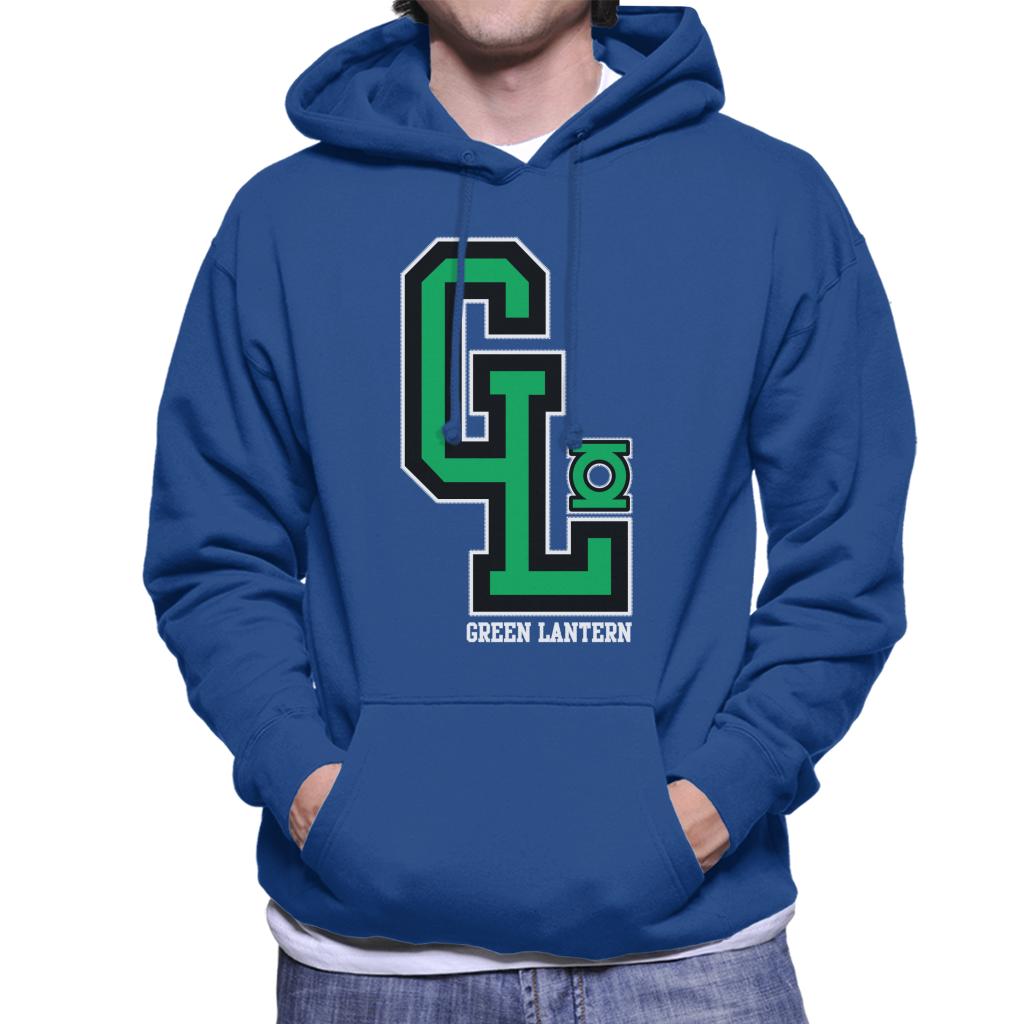 Green Lantern GL College Sports Initials Men's Hooded Sweatshirt-ALL + EVERY