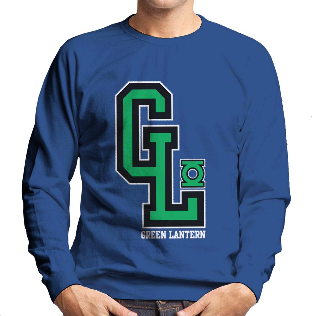 Green Lantern GL College Sports Initials Men's Sweatshirt-ALL + EVERY