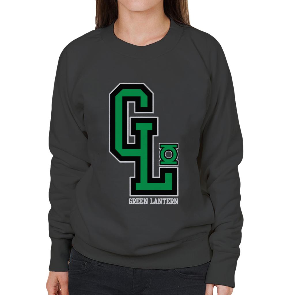 Green Lantern GL College Sports Initials Women's Sweatshirt-ALL + EVERY