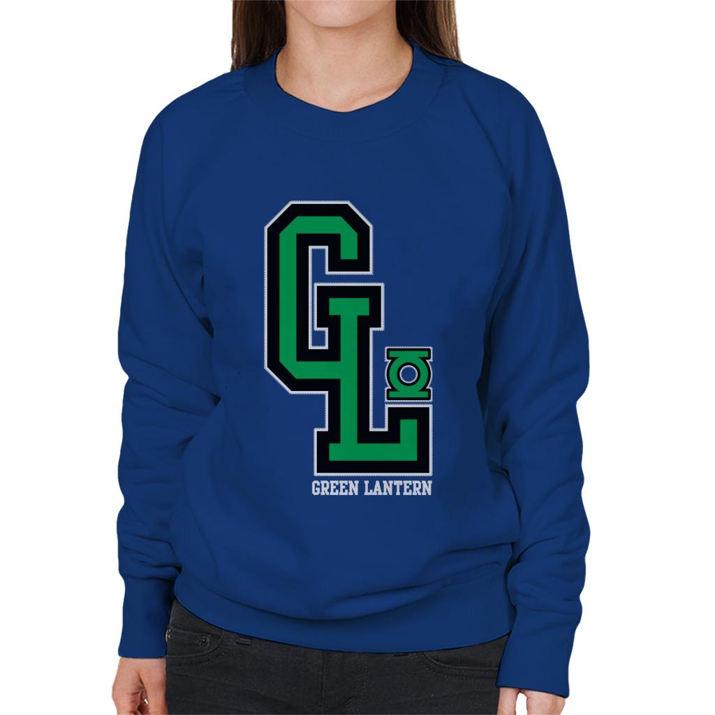 Green Lantern GL College Sports Initials Women's Sweatshirt-ALL + EVERY