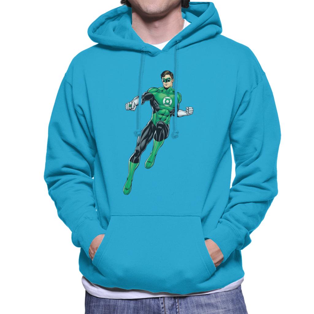 Green Lantern Ring Pose Men's Hooded Sweatshirt-ALL + EVERY