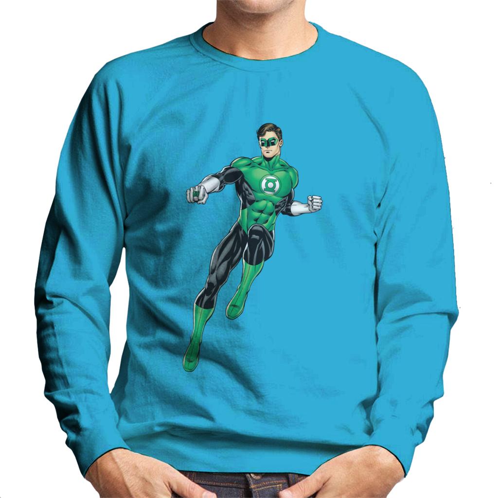 Green Lantern Ring Pose Men's Sweatshirt-ALL + EVERY