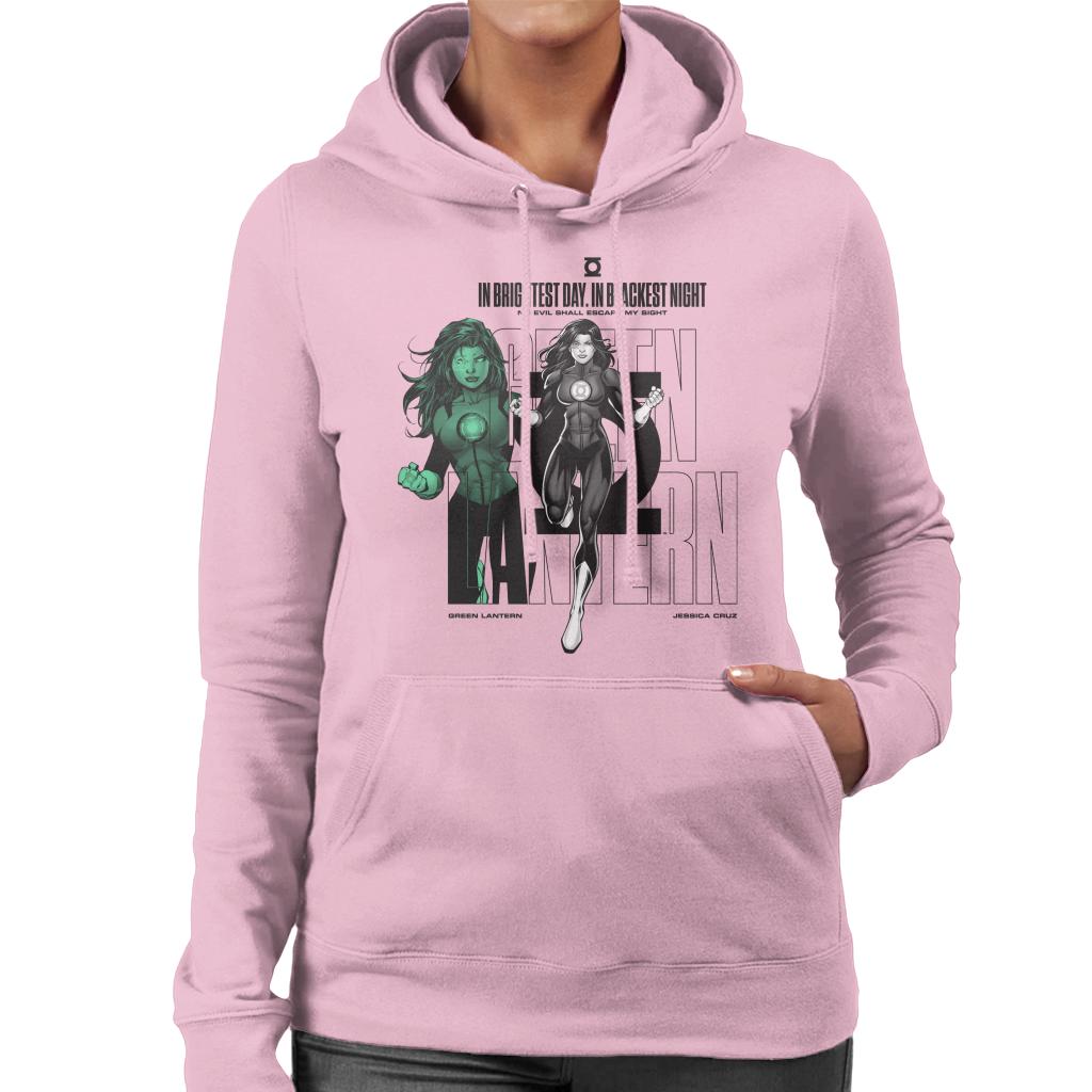 Green Lantern Jessica Cruz Brightest Day Quote Women's Hooded Sweatshirt-ALL + EVERY