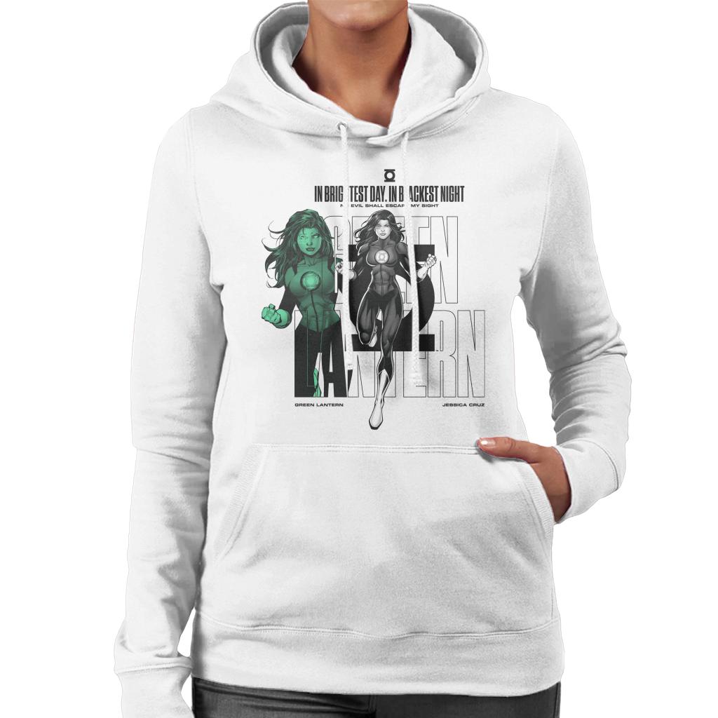 Green Lantern Jessica Cruz Brightest Day Quote Women's Hooded Sweatshirt-ALL + EVERY