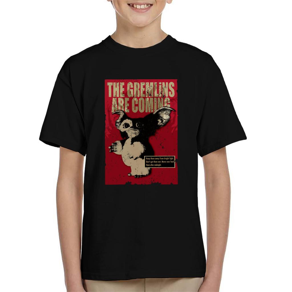 Gremlins Gizmo They Are Coming Kid's T-Shirt-ALL + EVERY