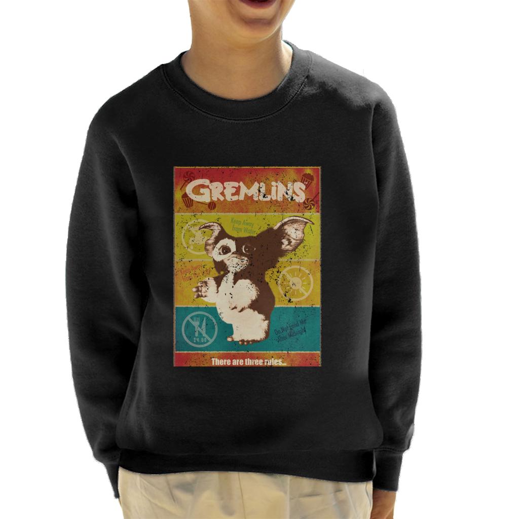 Gremlins Halloween There Are Three Rules Kid's Sweatshirt-ALL + EVERY