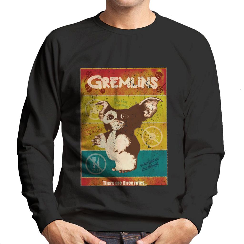 Gremlins Halloween There Are Three Rules Men's Sweatshirt-ALL + EVERY