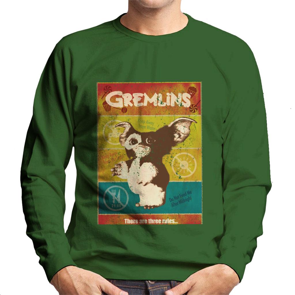 Gremlins Halloween There Are Three Rules Men's Sweatshirt-ALL + EVERY