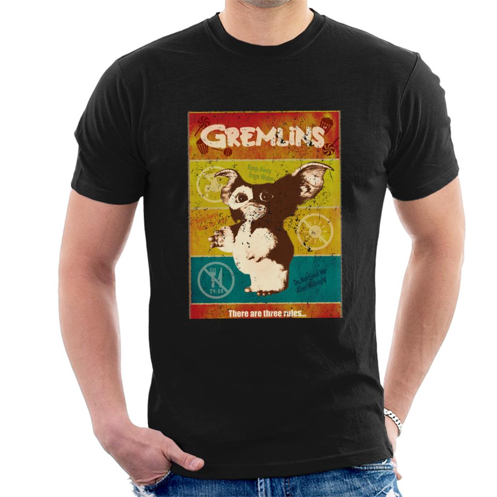 Gremlins Halloween There Are Three Rules Men's T-Shirt-ALL + EVERY