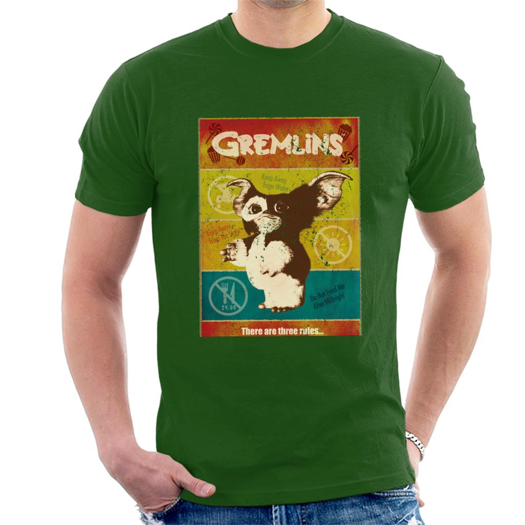 Gremlins Halloween There Are Three Rules Men's T-Shirt-ALL + EVERY