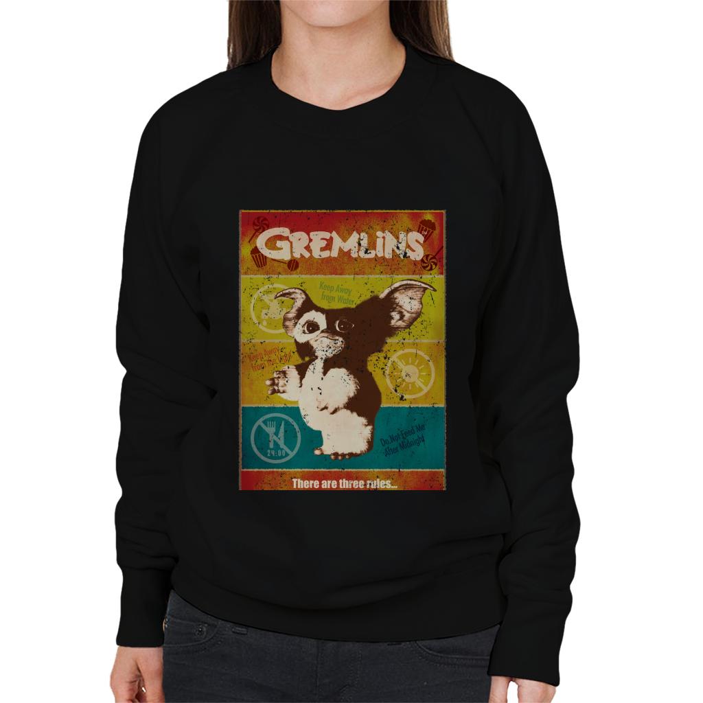 Gremlins Halloween There Are Three Rules Women's Sweatshirt-ALL + EVERY