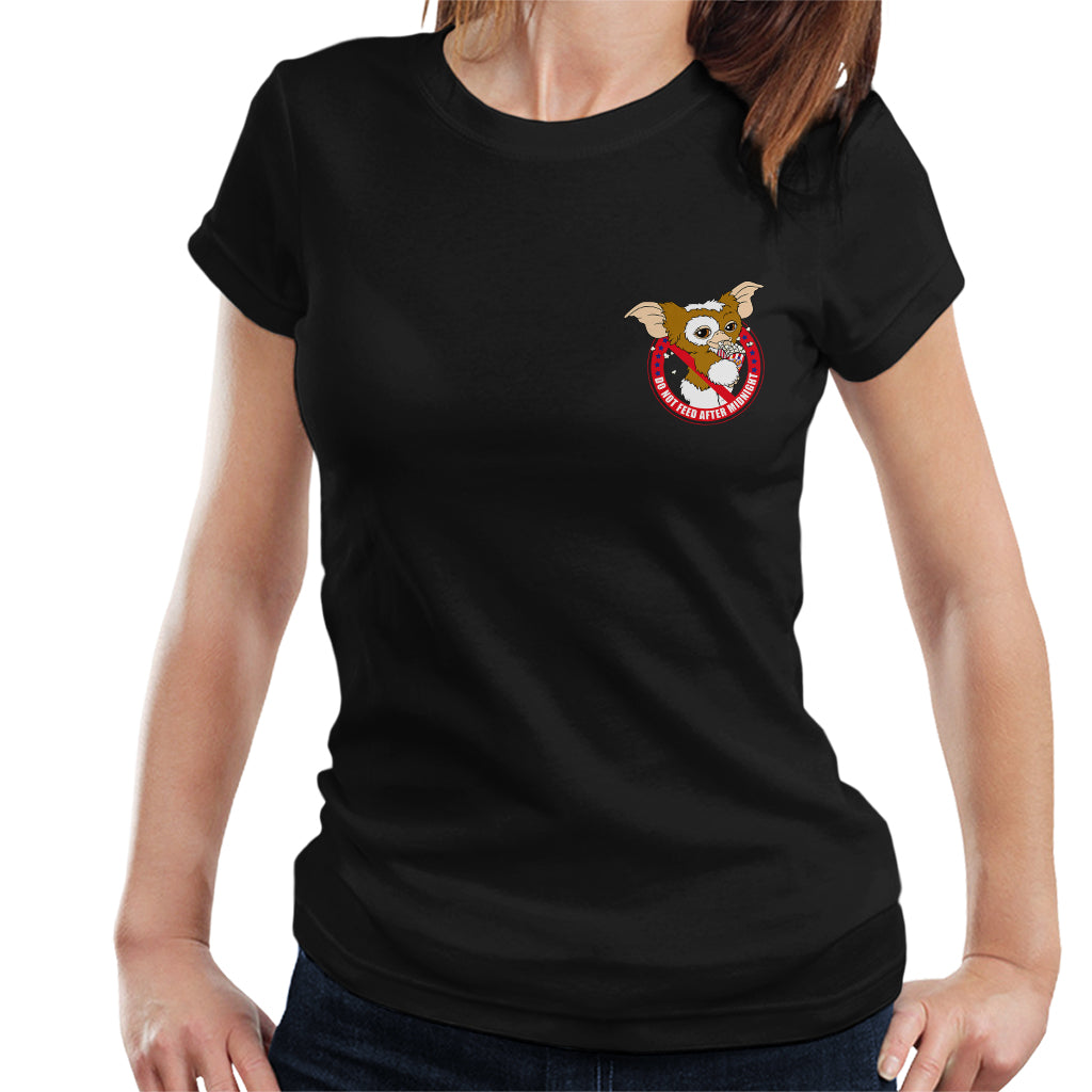 Gremlins Halloween Do Not Feed After Midnight Pocket Print Women's T-Shirt-ALL + EVERY