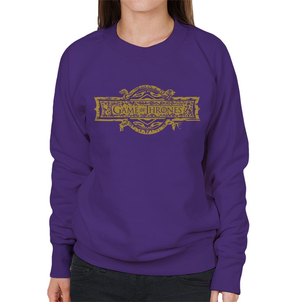 Game Of Thrones Opening Scene Logo Women's Sweatshirt-ALL + EVERY