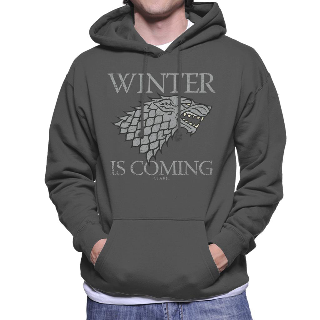Game Of Thrones House Stark Winter Is Coming Men's Hooded Sweatshirt-ALL + EVERY