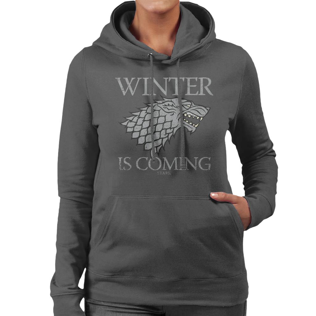 Game Of Thrones House Stark Winter Is Coming Women's Hooded Sweatshirt-ALL + EVERY