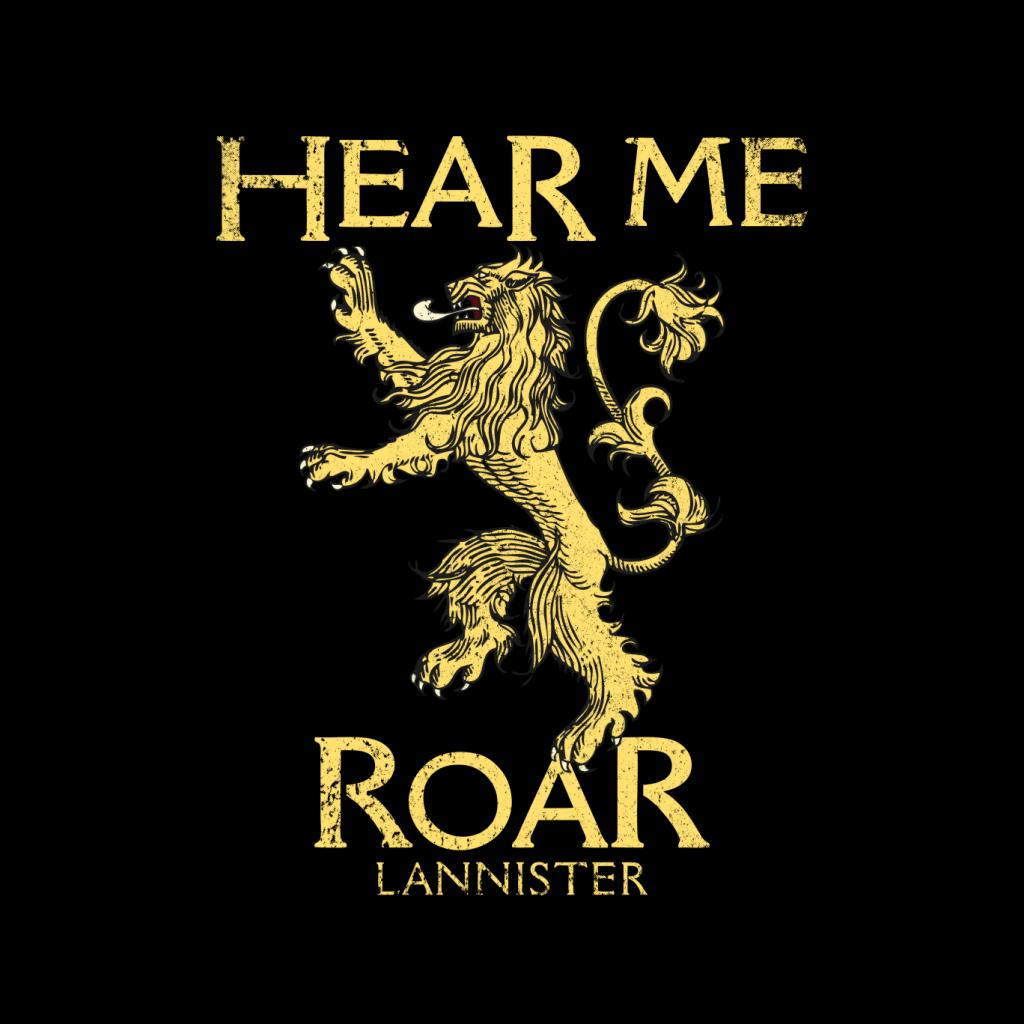 Game Of Thrones Lannister Hear Me Roar Men's T-Shirt-ALL + EVERY