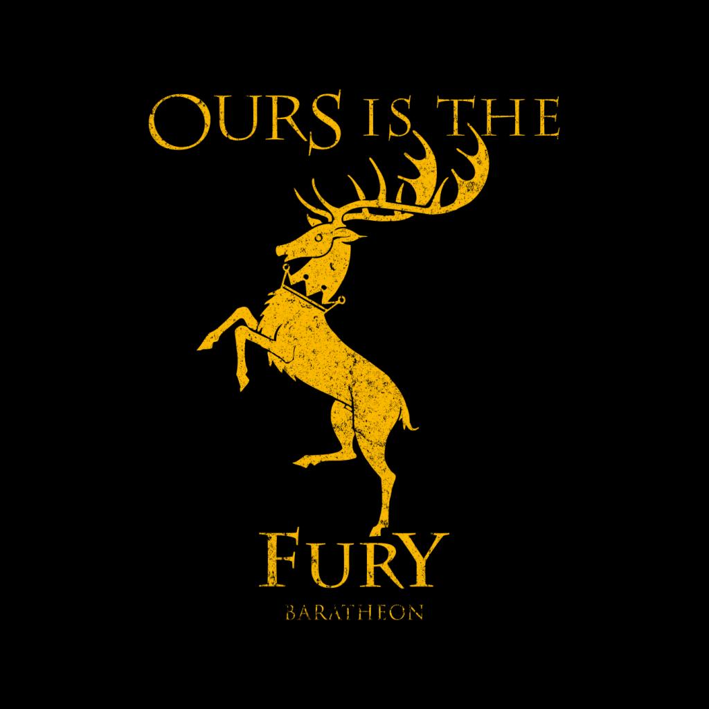 Game Of Thrones Baratheon Ours Is The Fury Men's T-Shirt-ALL + EVERY