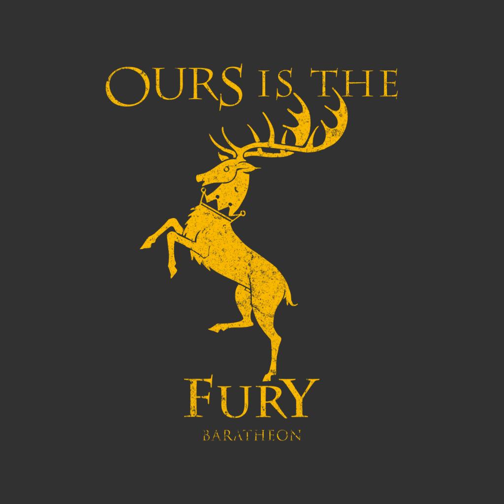 Game Of Thrones Baratheon Ours Is The Fury Men's T-Shirt-ALL + EVERY