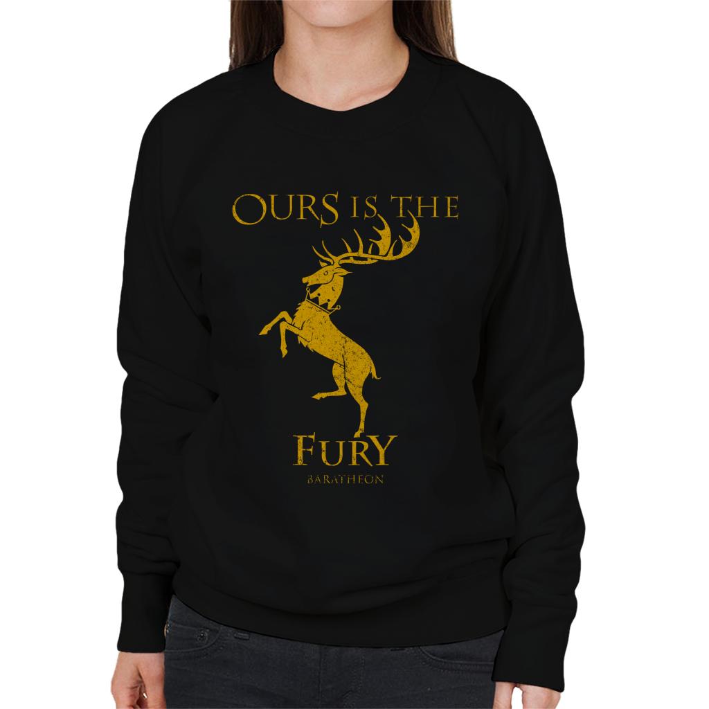 Game Of Thrones Baratheon Ours Is The Fury Women's Sweatshirt-ALL + EVERY